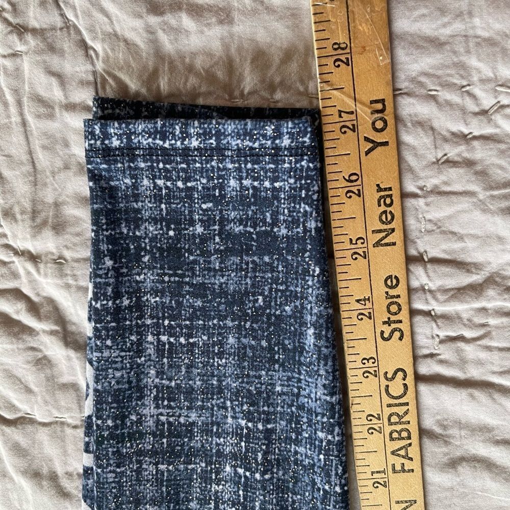 Wear It To Heart X Peloton Stardust Tweed High Rise Leggings: Blue Black - Picture 7 of 8